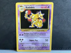 Pokemon TCG Kadabra Base Set 32/102 Regular Unlimited Uncommon | MINT! - Image 1