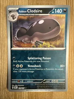 Paldean Clodsire 129/197 SV03: Obsidian Flames Reverse Holo Pokemon NM - Image 1