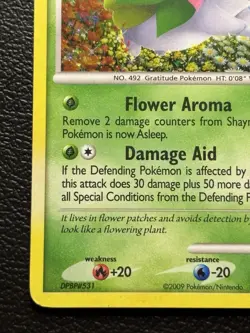 Pokemon TCG Shaymin Platinum 14/127 Holo Rare LP - Image 4
