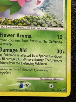 Pokemon TCG Shaymin Platinum 14/127 Holo Rare LP - Image 5