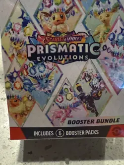 Pokemon TCG Prismatic Evolutions Booster Bundle 6 Packs New/Seal - Image 2