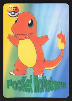 Venonat Charmander 1145 Prism,Holo Pokemon Carddass Vending Sticker - Image 2
