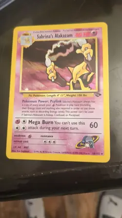 Sabrina’s Alakazam Holo 16/132 - Pokemon Gym Challenge (LP) - Image 2
