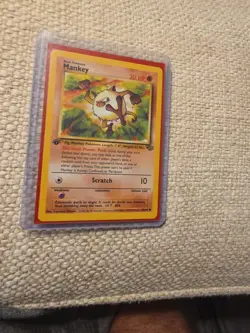 Pokemon 1st EDITION Mankey #55/64 Common - 1999 Jungle Set - NM Condition! - Image 1