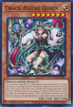 [3x PLAYSET] YuGiOh - Chaos Allure Queen - ROTA-EN011 NM/M 1st Ed Common - Image 1