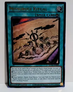 Mitsurugi Ritual Ultra Rare 1st Edition SUDA EN095 Yu-Gi-Oh NM - Image 1