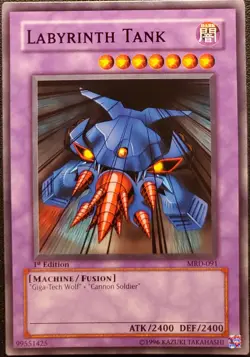 Yu-Gi-Oh! Labyrinth Tank MRD Metal Raiders 1st Edition Vintage 2002 - Image 1