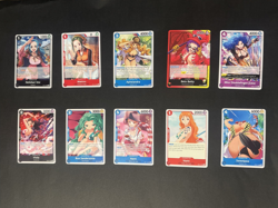 Women of One Piece CCG - 10 NM Cards Mixed Lot OP01, OP05, OP08, OP11, OP13 - Image 1