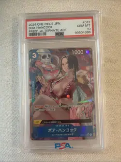 2024 One Piece Japanese Premium Best Alt Art Boa Hancock #ST03-013 PSA 10 MINT - Image 1