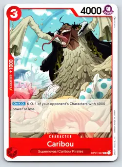 One Piece - OP01-007 Caribou - C - US Seller - Image 1