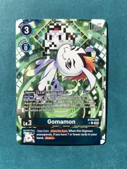 1x BT24-020 Gomamon Box Topper Alternate Art Time Stranger Digimon Card Game x1 - Image 1