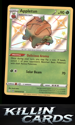 Appletun SV014/SV122 Pokemon Shiny Holo Rare Shining Fates: Shiny Vault Card NM - Image 1