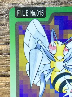 Pokemon Carddass Card Beedrill File No.15 Bandai Pocket Monsters 1997 - Image 3