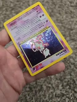Pokemon TCG Mewtwo Base Set 2 Holo Rare Card 10/130 Vintage WOTC LP - Image 2