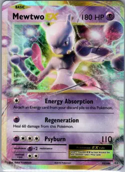 Mewtwo EX 52/108 XY - Evolutions - Pokemon Card - NM - Image 1