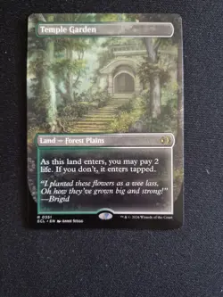 MTG - Temple Garden (351) | Lorwyn Eclipsed (ECL) | Non-Foil Borderless Rare - Image 1