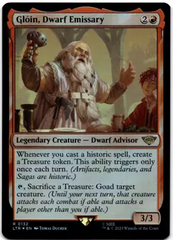 Gloin, Dwarf Emissary Foil R Universes Beyond: The Lord of the Rings: Tales of M - Image 1