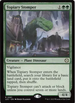 Topiary Stomper R Commander: The Lost Caverns of Ixalan 261 NM MTG - Image 1
