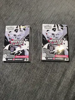 White Flare Pokemon TCG Booster Bundle 2x - (SHIPS IMMEDIATELY) - Image 1