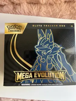 Pokemon TCG Mega Evolution Lucario ETB Elite Trainer Box Sealed - Image 1