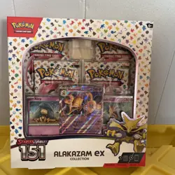 Pokemon TCG Scarlet and Violet - 151 Alakazam ex Collection Box, Sealed. 820650855269 - Image 1