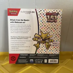 Pokemon TCG Scarlet and Violet - 151 Alakazam ex Collection Box, Sealed. 820650855269 - Image 2