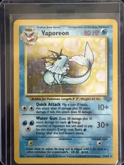 Vintage Vaporeon Jungle Holo 12/64 - WOTC Era 🔥 1999 Pokemon TCG - Image 1