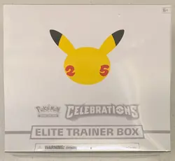 Pokemon TCG 25th Anniversary Celebrations Elite Trainer Box 2021 Factory Sealed 820650809439 - Image 1