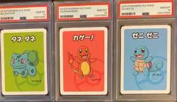 2019 POKEMON OLD MAID BULBASAUR CHARMANDER SQUIRTLE ALL PSA 10 SEQUENTIAL CERTS - Image 1