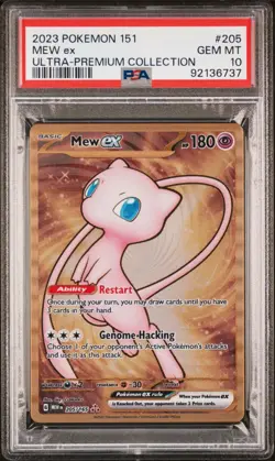 2023 Pokemon 151 Ultra Premium Collection #205 Mew ex Gem Mint PSA 10 - Image 1