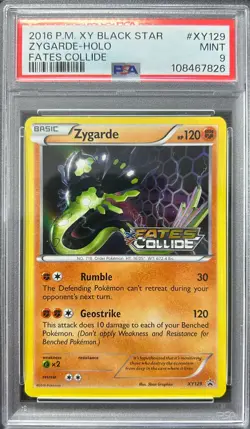 Graded Pokemon - Zygarde (XY129) Fates Collide Black Star Promo PSA 9 - Image 1