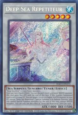 Yugioh! MP Deep Sea Repetiteur - HAC1-EN175 - Secret Rare - Limited Edition Mode - Image 1