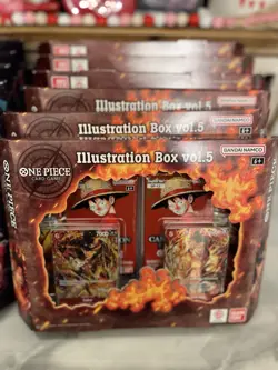 One Piece Illustration Box Vol 5 And 6 Bundle 12 Boxes Total 6 Of Each In Hand - Image 2
