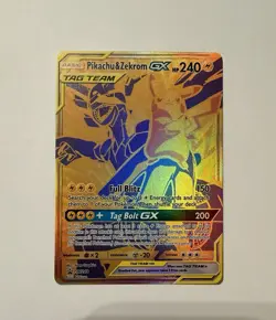 Pokemon TCG Pikachu & Zekrom GX SM248 Holo Promo Card - Image 1