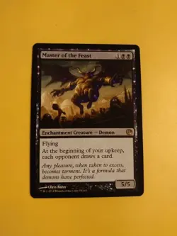 Master of the Feast. Rare Nyx Demon Magic the Gathering Card. - Image 3