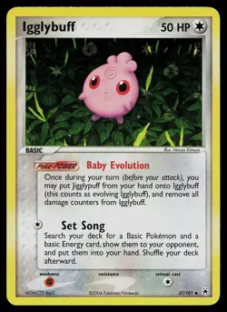 Pokemon Card - Igglybuff Hidden Legends 37/101 Uncommon Reverse Holo - Image 1
