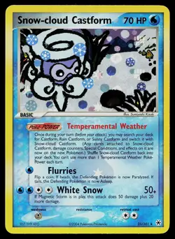 Pokemon Card - Snow-cloud Castform Hidden Legends 25/101 Rare Reverse Holo - Image 1