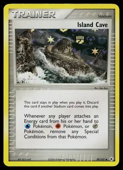 Pokemon Card - Island Cave Hidden Legends 89/101 Uncommon Reverse Holo - Image 1