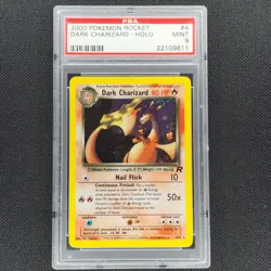 Dark Charizard - 4/82 - Holo - Team Rocket - Unlimited - Pokemon Card - PSA 9 - Image 1
