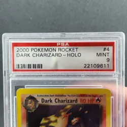 Dark Charizard - 4/82 - Holo - Team Rocket - Unlimited - Pokemon Card - PSA 9 - Image 4