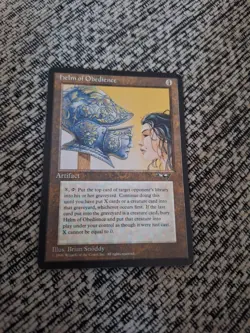 MTG Helm of Obedience Alliances Rare Magic The Gathering card - Image 1