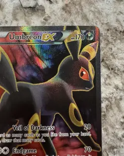 Umbreon EX 119/124 Full Art Holo Ultra Rare XY Fates Collide Pokemon Card - Image 4
