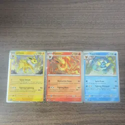 Prismatic Evolutions Poster Collections 3 Foil Promo Cards - Image 1