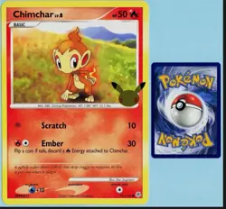 Chimchar 76/130 - 25th Anniversary - Jumbo Card - Nm - Image 1