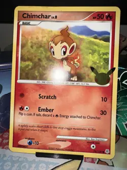 Chimchar 76/130 - 25th Anniversary - Jumbo Card - Nm - Image 2