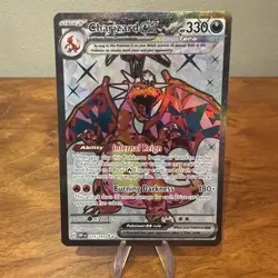 Pokemon TCG Charizard EX Holo Card 215/197 Obsidian Flames NM - Image 1