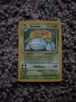 Pokemon TCG Venusaur Base Set Holo Unlimited Rare Card 15/102 - Image 1