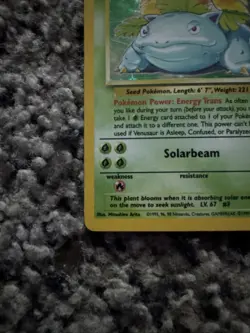 Pokemon TCG Venusaur Base Set Holo Unlimited Rare Card 15/102 - Image 5