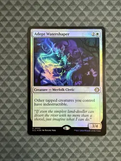 MTG Adept Watershaper #0003 Foil Rare Lorwyn Eclipsed (ECL) - Image 1