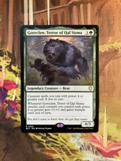 Goreclaw, Terror of Qal Sisma Commander: Bloomburrow NM MTG - Image 1